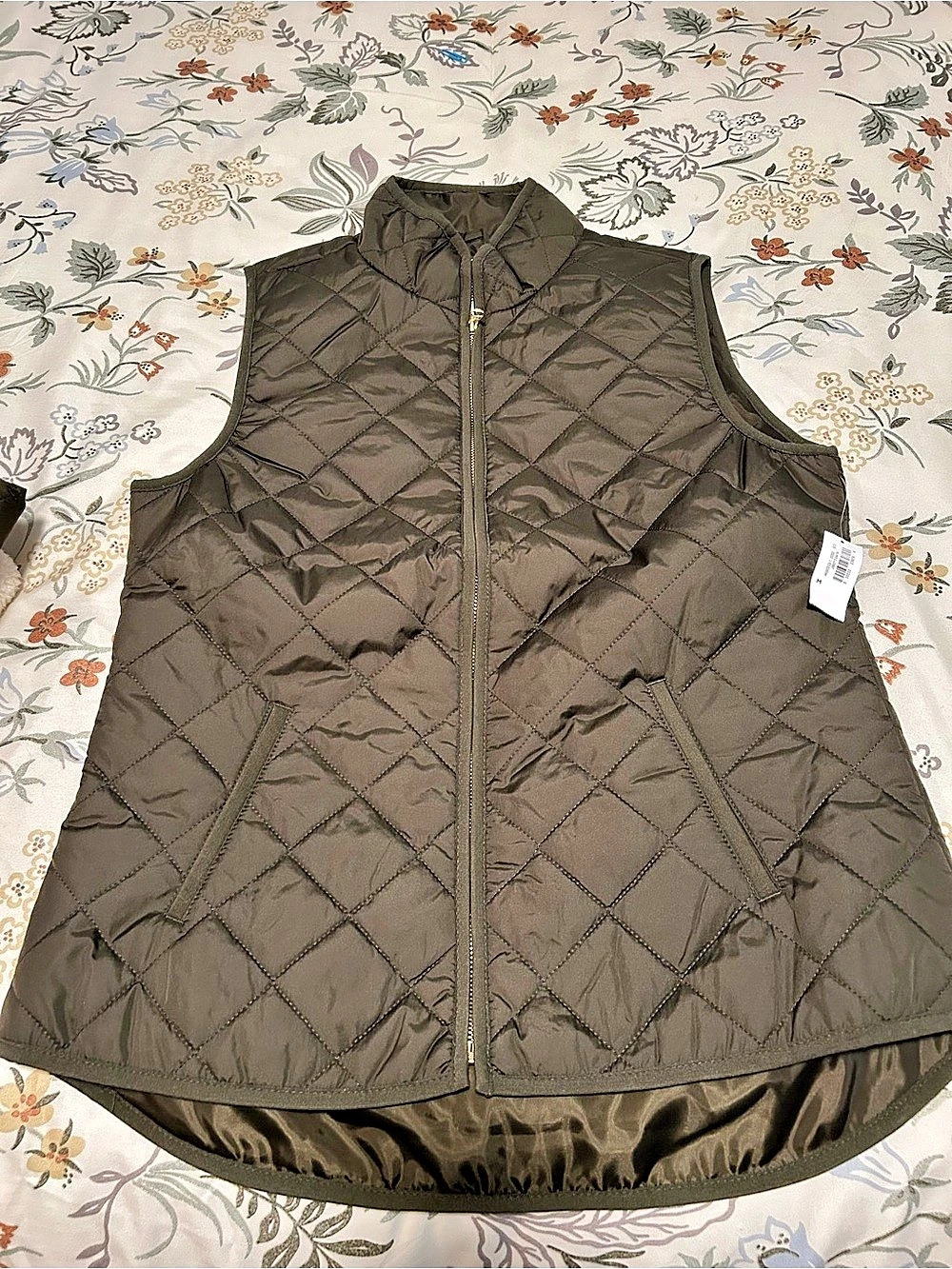 Old Navy Lightweight Diamond-Quilted Zip-Front Vest for Women